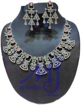 modern designer precious jewellery set