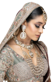 presenting Rani haar - kundan necklace set